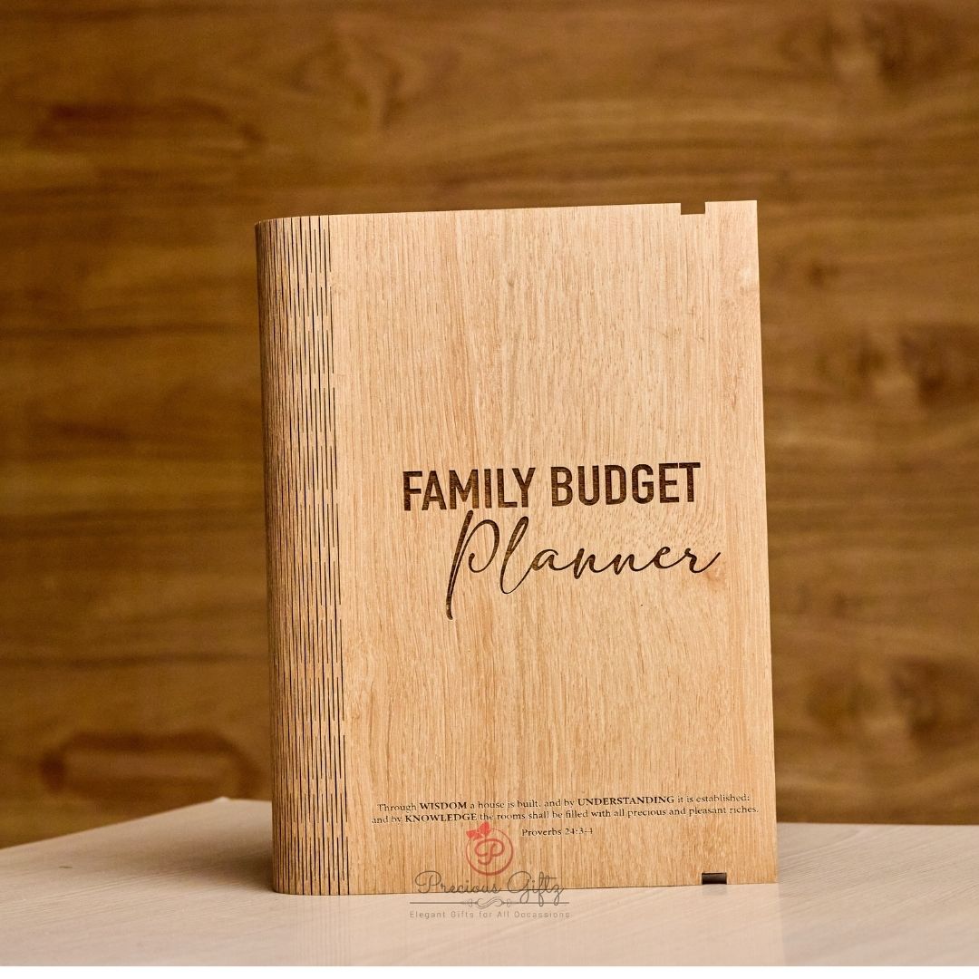 Wooden Family Budget Planner box